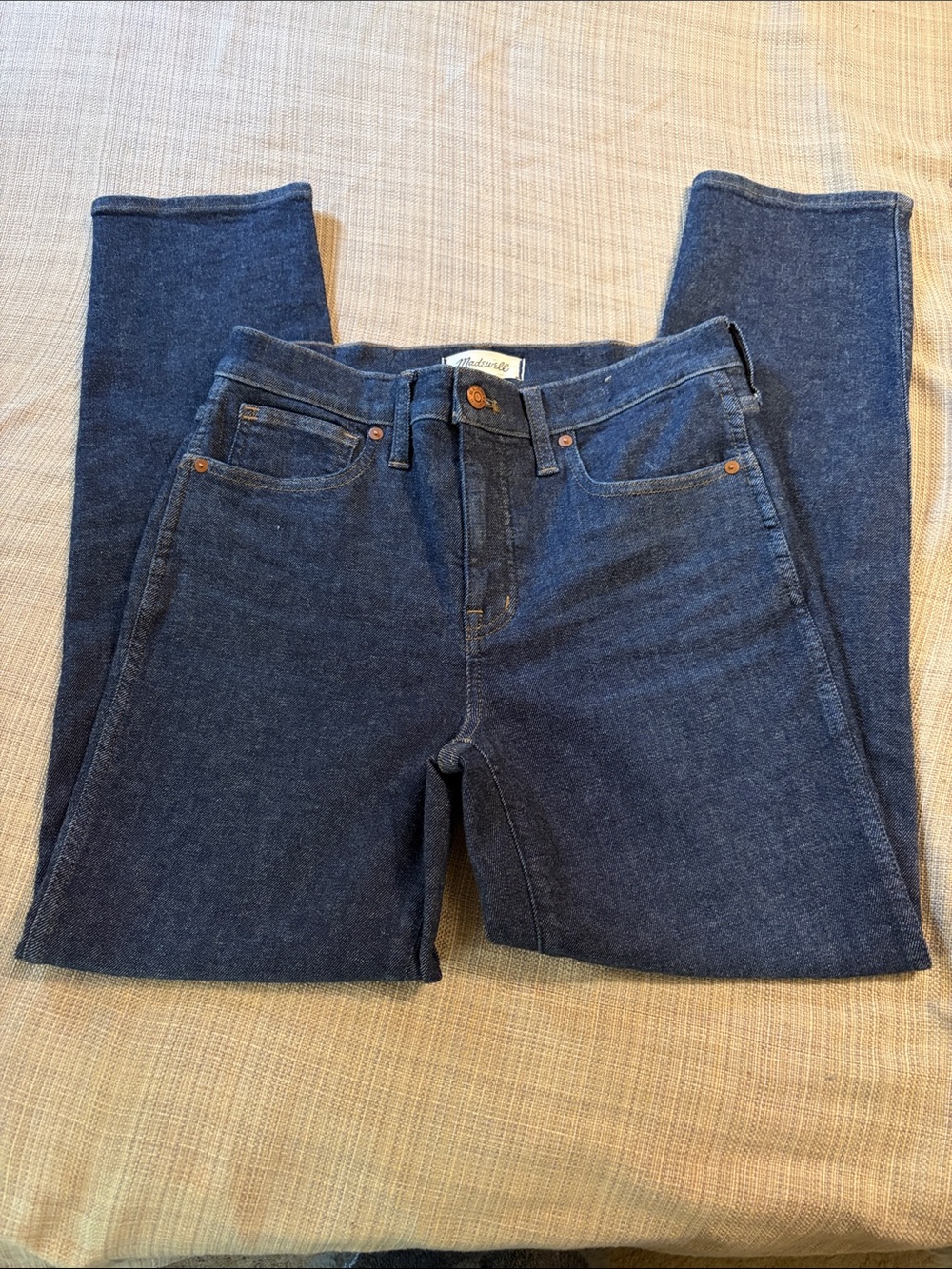 Madewell Stove Pipe Dark Blue Women's Jeans